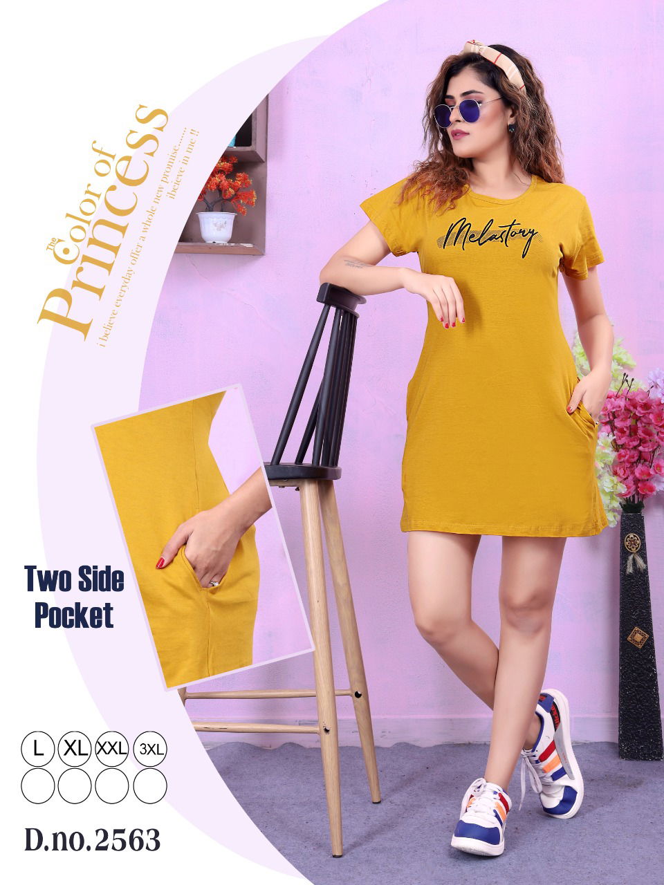 Ks Long Tshirt Casual Wear Hosiery Cotton Night Wear Collection